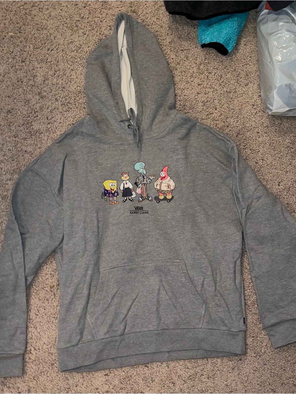 Vans Gray Sandy Liang x SpongeBob Pullover Hoodie